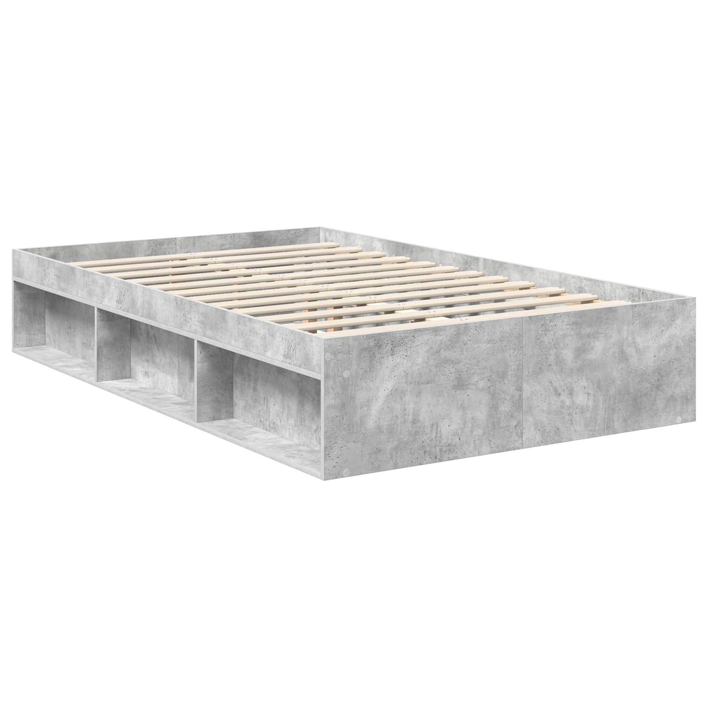 Bed Frame with Headboard Concerte 120 x 190 cm Solid Pine Wood
