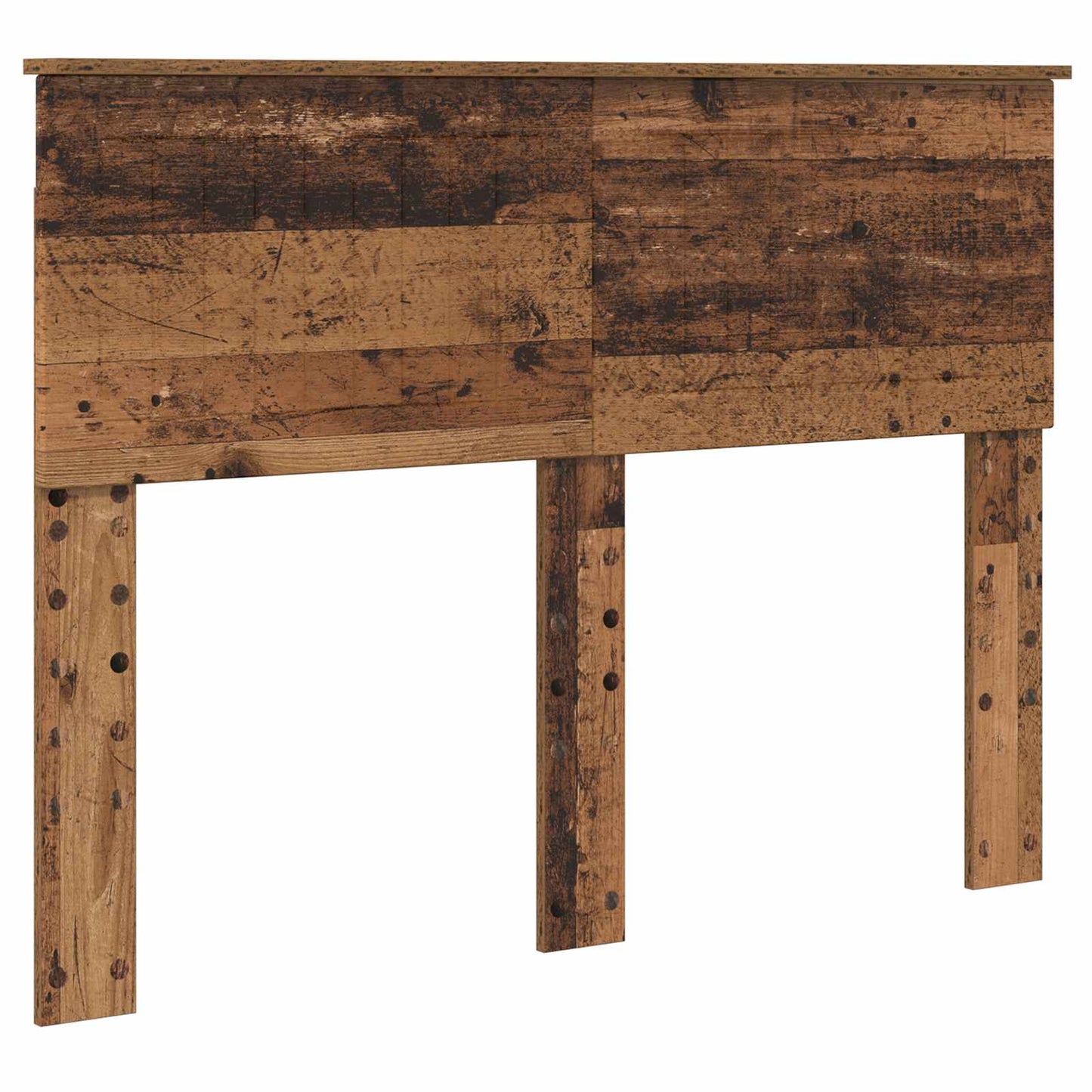 Bed Frame with Headboard Old Wood 120 x 190 cm Solid Pine Wood