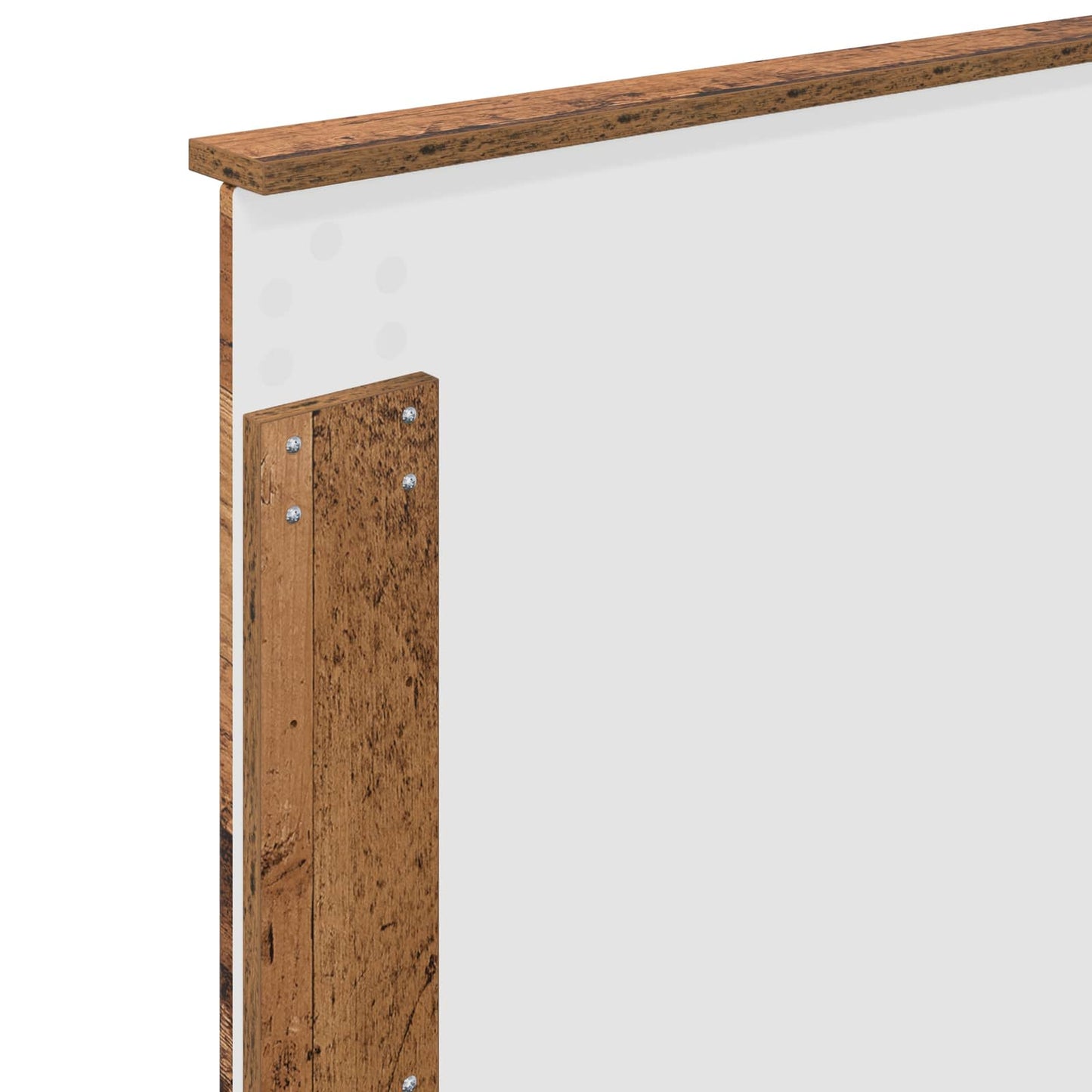 Bed Frame with Headboard Old Wood 90 x 200 cm Solid Pine Wood