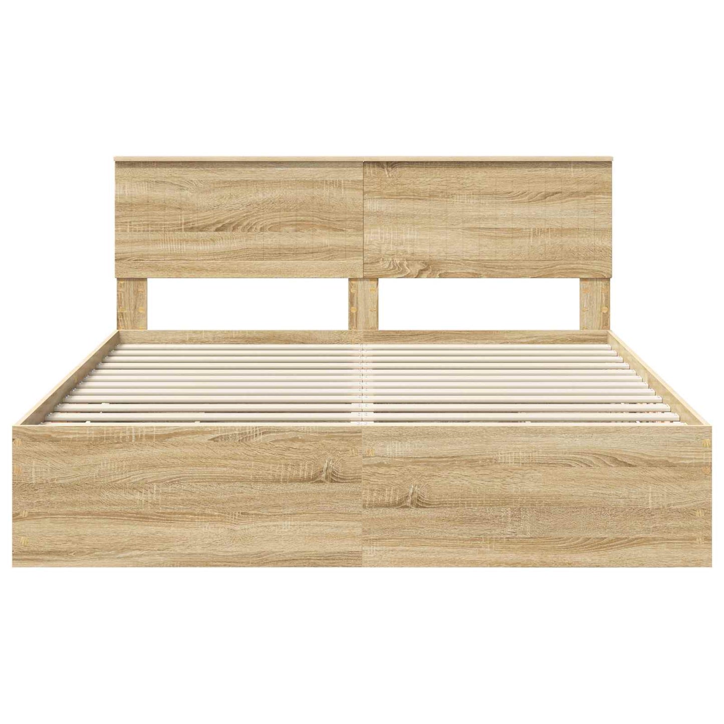 Bed Frame with Drawer Sonoma Oak 160 x 200 cm Engineer Wood