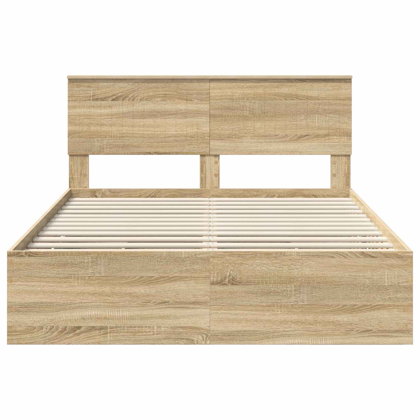 Bed Frame with Drawer Sonoma Oak 140 x 200 cm Engineer Wood
