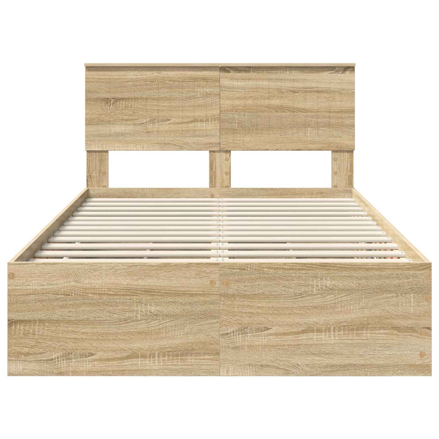 Bed Frame with Drawer Sonoma Oak 120 x 190 cm Engineer Wood