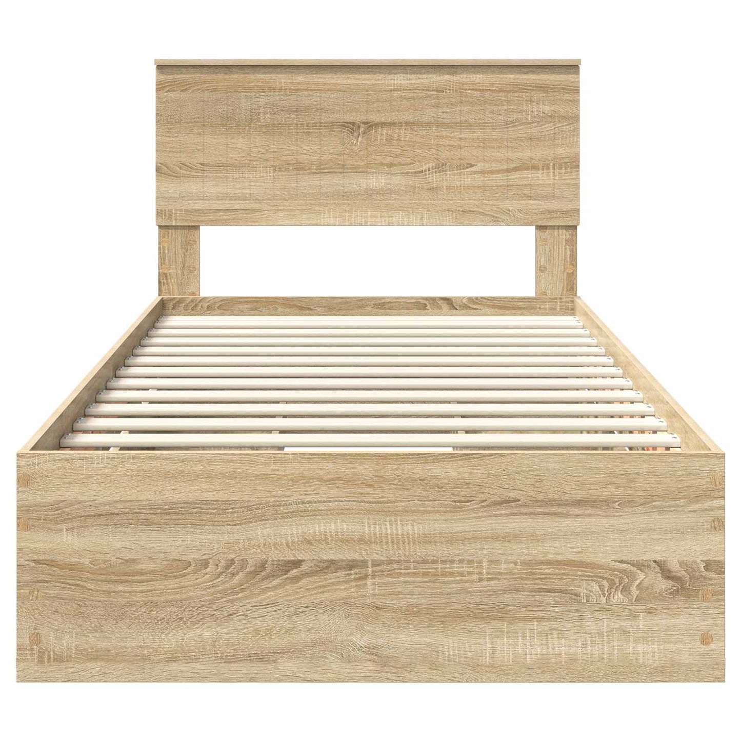 Bed Frame with Drawer Sonoma Oak 100 x 200 cm Engineer Wood