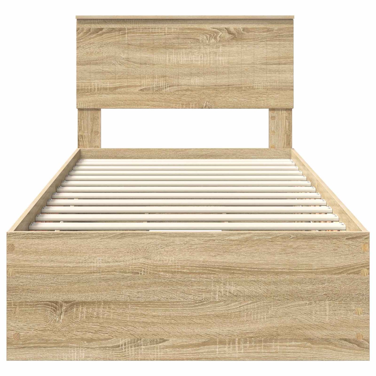 Bed Frame with Drawer Sonoma Oak 90 x 200 cm Engineer Wood