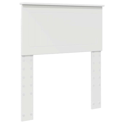 Bed Frame with Drawer White 75 x 190 cm Engineer Wood