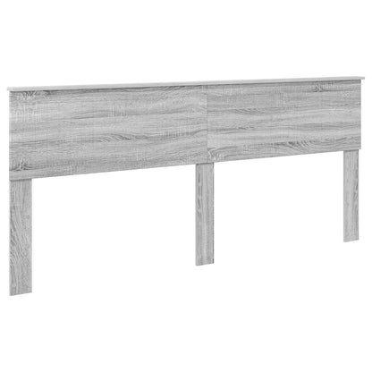 Storage Bed Grey Sonoma 200 x 200 cm Engineered Wood