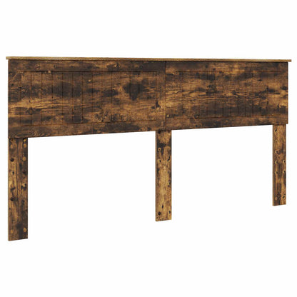 Storage Bed with Drawer Smoked Oak 180 x 200 cm Engineered Wood