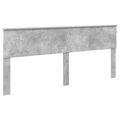 Bed Frame Concrete Grey 200 x 200 cm Engineered Wood