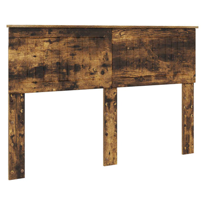 Bed Frame with Drawer Smoked Oak 140 x 200 cm Engineered Wood