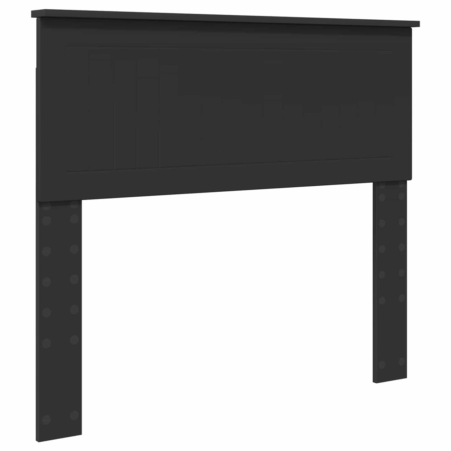 Bed Frame Black and Silver 100 x 200 cm Engineered Wood
