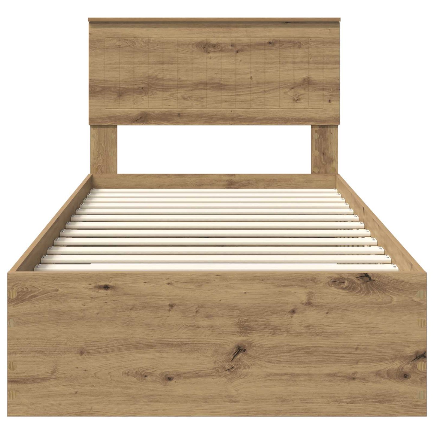Bed Frame with Drawer Artisan Oak 90 x 190 cm Engineered Wood