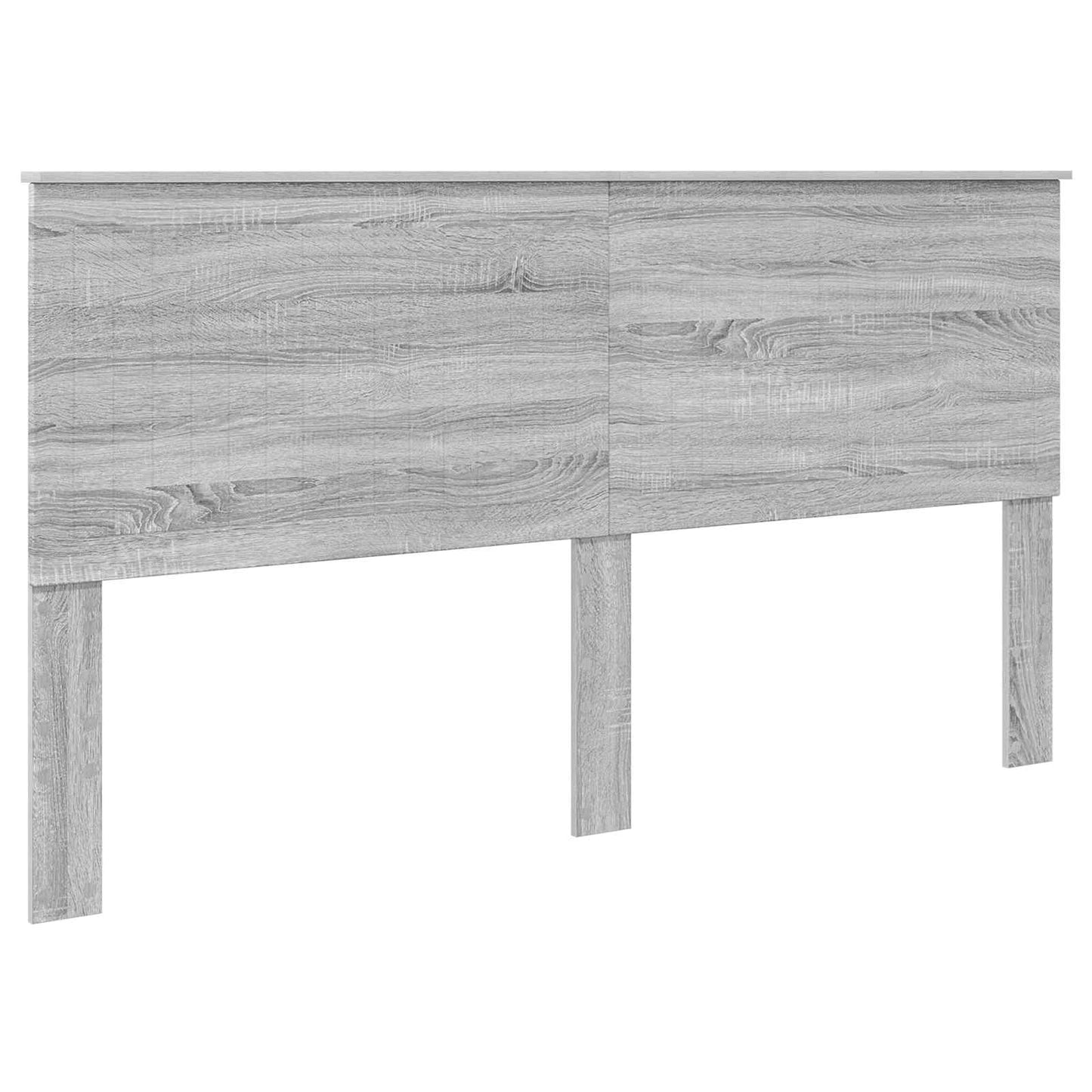 Bed Frame Grey Sonoma 180 x 200 cm Solid Pine Wood