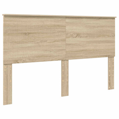 Bed Frame with Headboard Sonoma 160 x 200 cm Solid Pine Wood