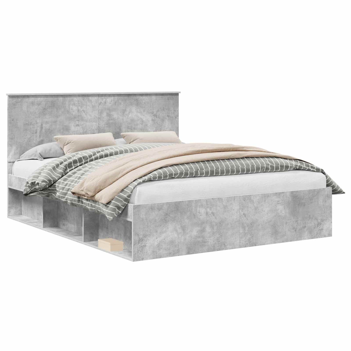 Bed Frame with Headboard Concerte 160 x 200 cm Solid Pine Wood