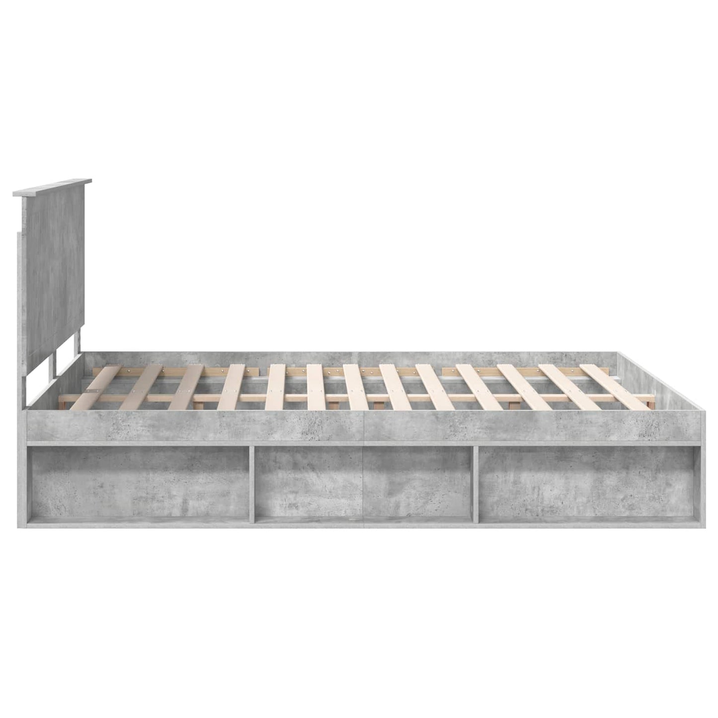 Bed Frame with Headboard Concerte 160 x 200 cm Solid Pine Wood