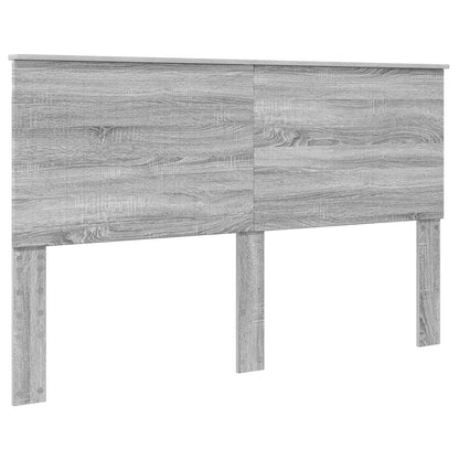 Bed Frame Grey Sonoma 160 x 200 cm Solid Pine Wood