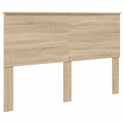 Bed Frame Sonoma Oak 150 x 200 cm Solid Pine Wood