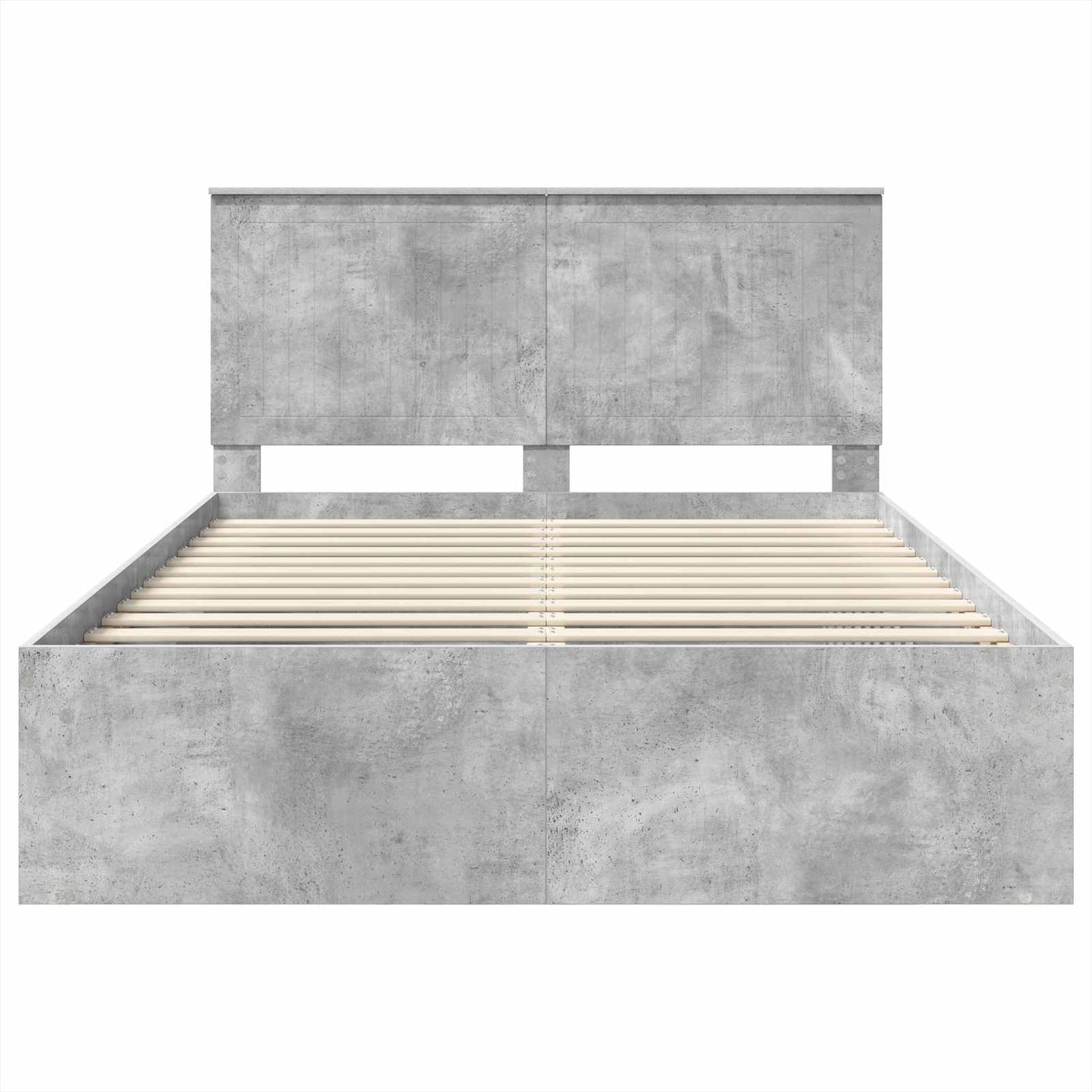 Bed Frame with Headboard Concerte 140 x 190 cm Solid Pine Wood