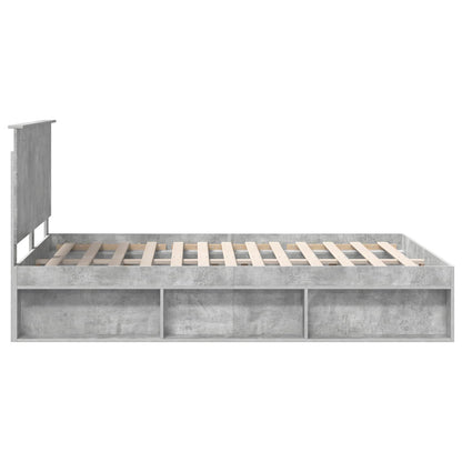 Bed Frame with Headboard Concerte 140 x 190 cm Solid Pine Wood