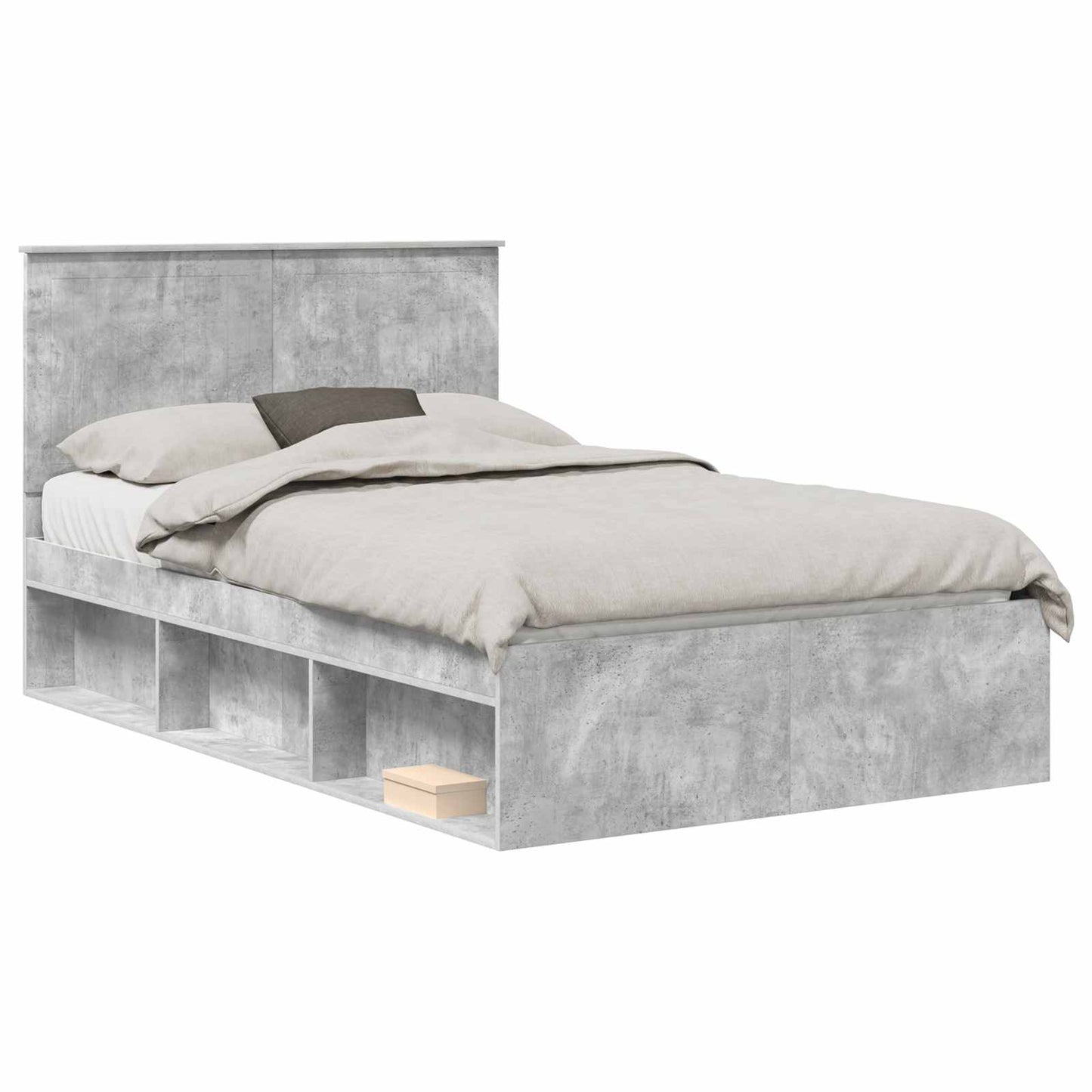 Bed Frame with Headboard Concerte 120 x 200 cm Solid Pine Wood