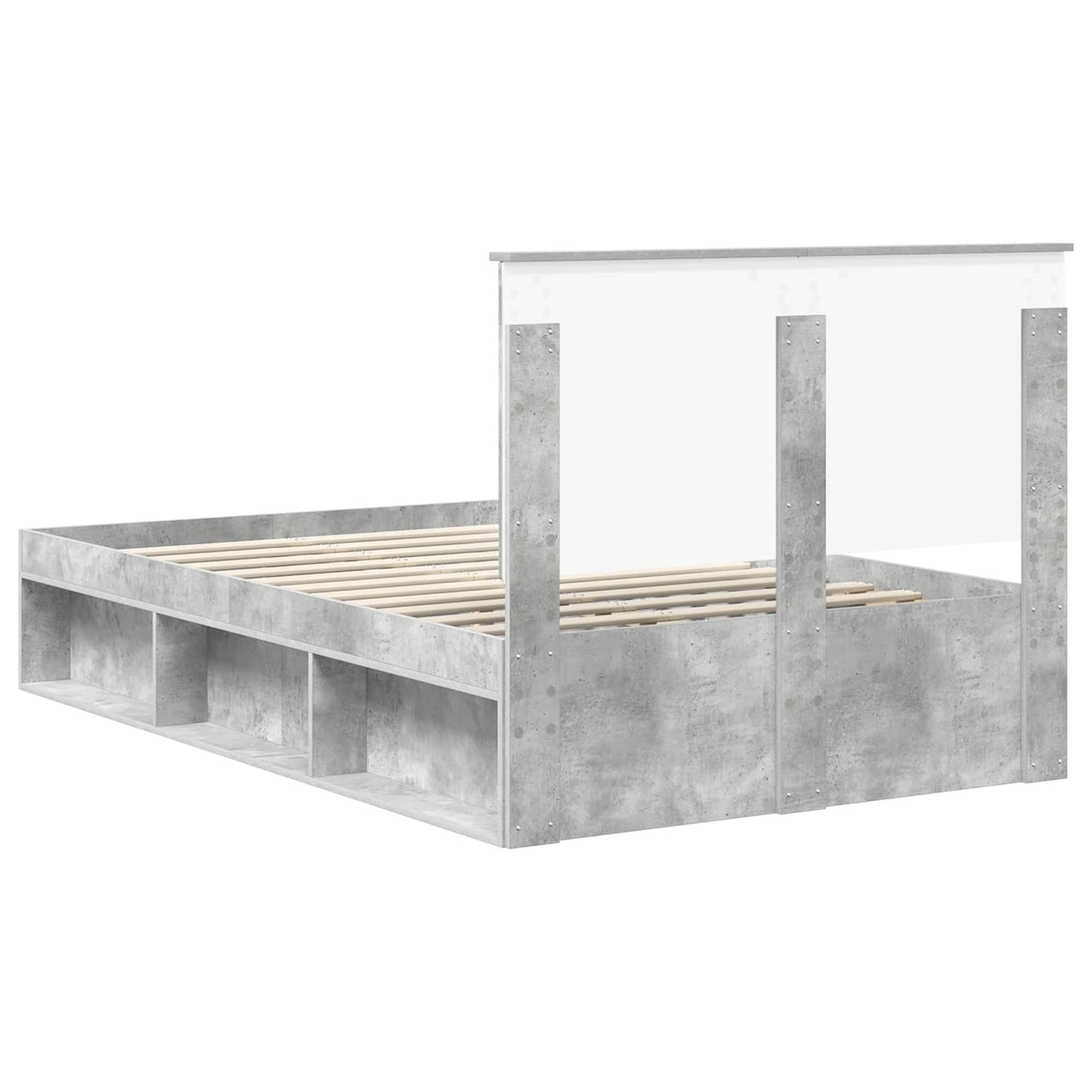 Bed Frame with Headboard Concerte 120 x 200 cm Solid Pine Wood