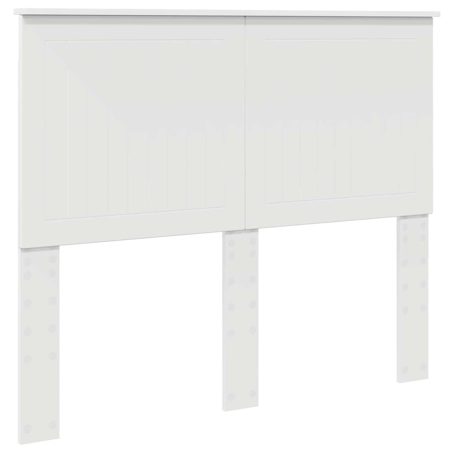 Bed Frame with Headboard White 120 x 190 cm Solid Pine Wood