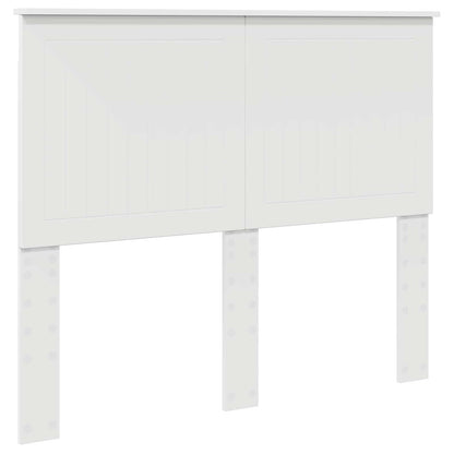 Bed Frame with Headboard White 120 x 190 cm Solid Pine Wood