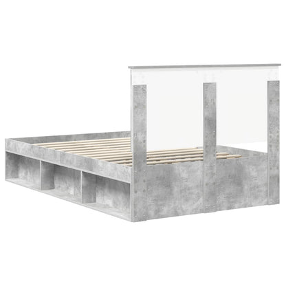 Bed Frame with Headboard Concerte 120 x 190 cm Solid Pine Wood
