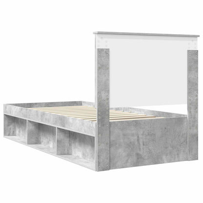 Bed Frame with Headboard Concerte 90 x 200 cm Solid Pine Wood