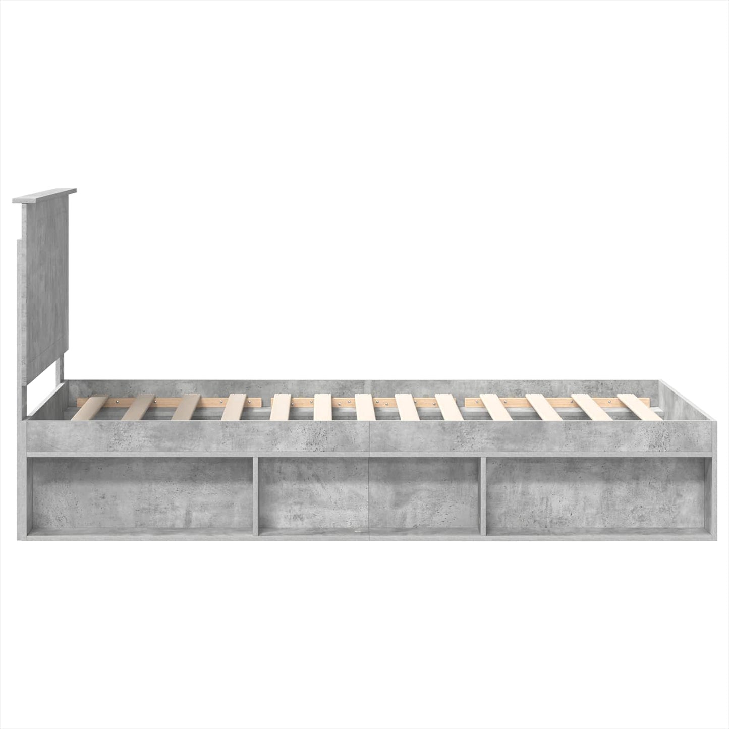 Bed Frame with Headboard Concerte 90 x 200 cm Solid Pine Wood