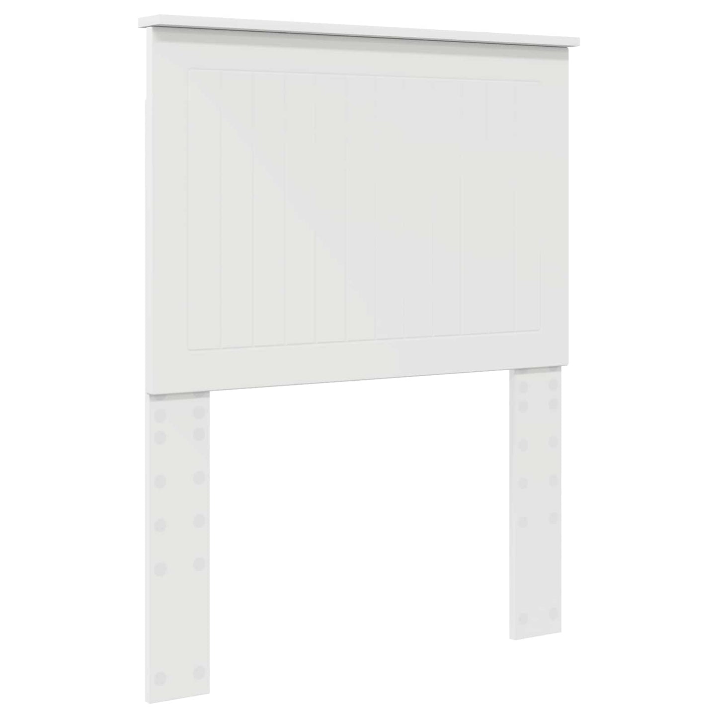 Bed Frame with Headboard White 75 x 190 cm Solid Pine Wood
