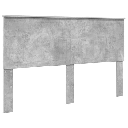 Bed Frame with Drawer Concrete Grey 160 x 200 cm Engineer Wood