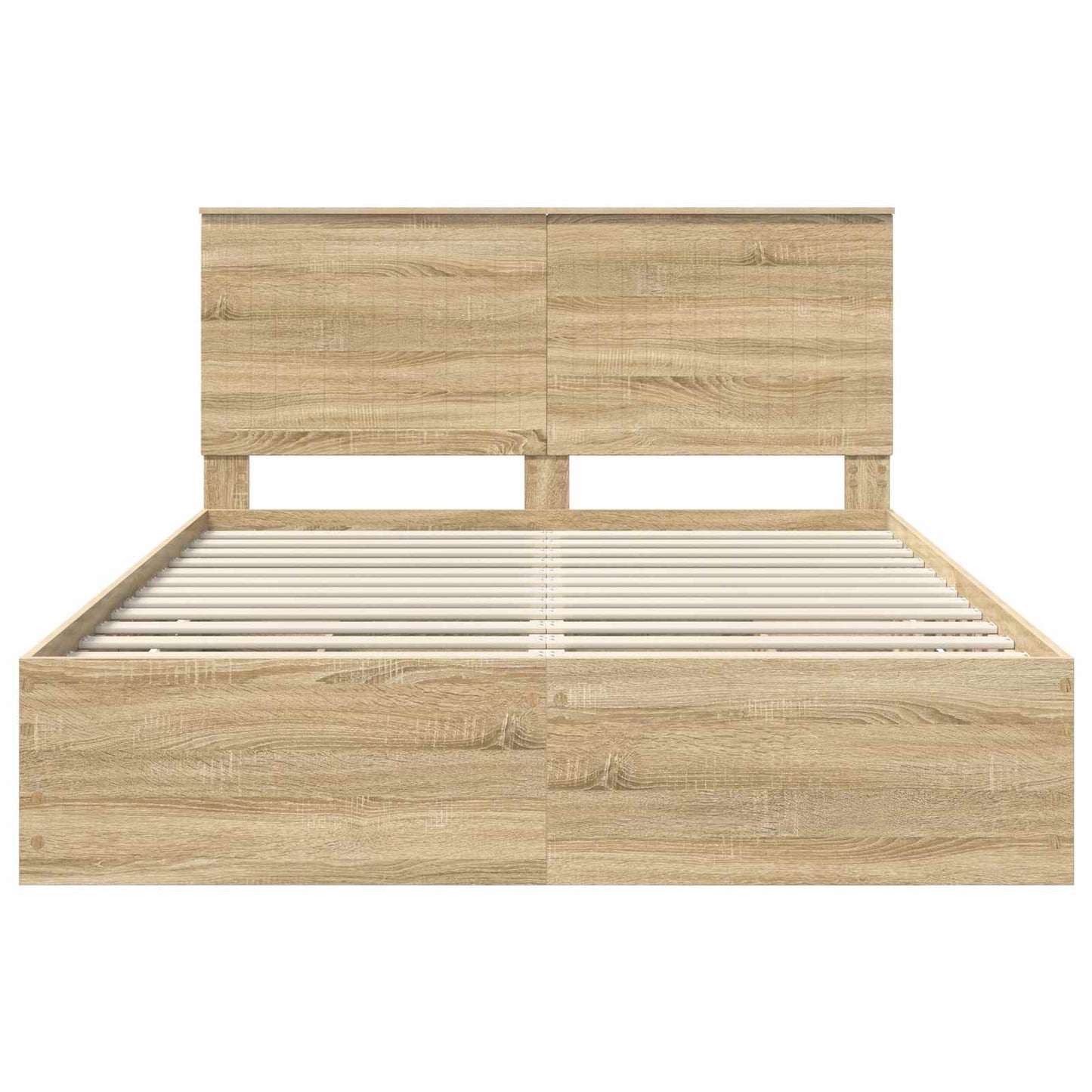 Bed Frame with Drawer Sonoma Oak 150 x 200 cm Engineer Wood
