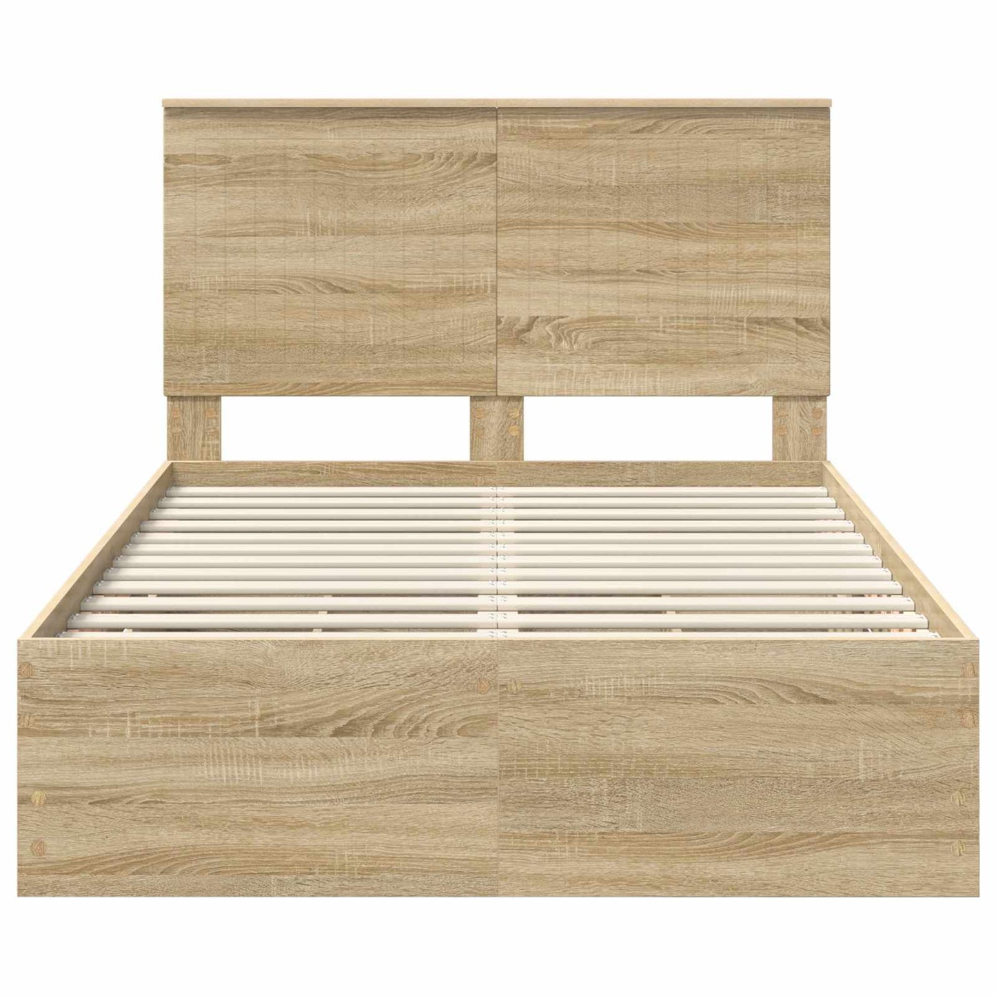 Bed Frame with Drawer Sonoma Oak 120 x 190 cm Engineer Wood