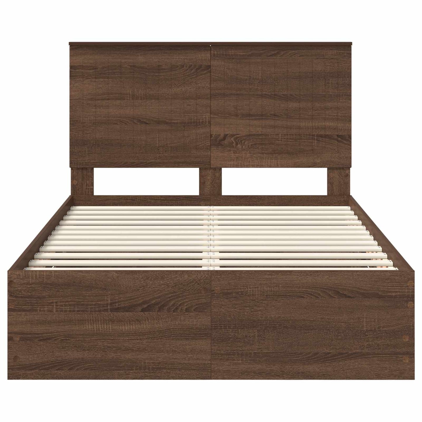 Bed Frame with Drawer Brown Oak 120 x 200 cm Engineer Wood