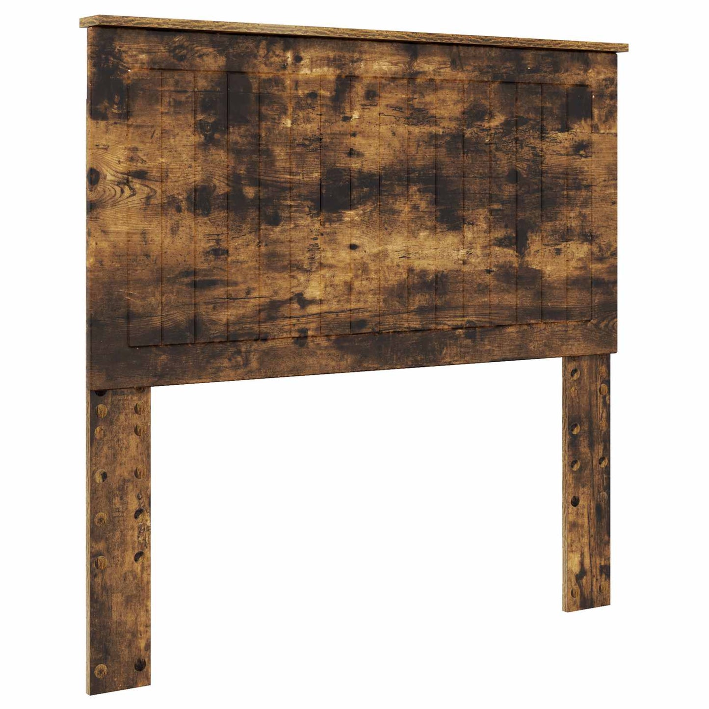 Storage Bed with Drawer Smoked Oak 100 x 200 cm Engineered Wood