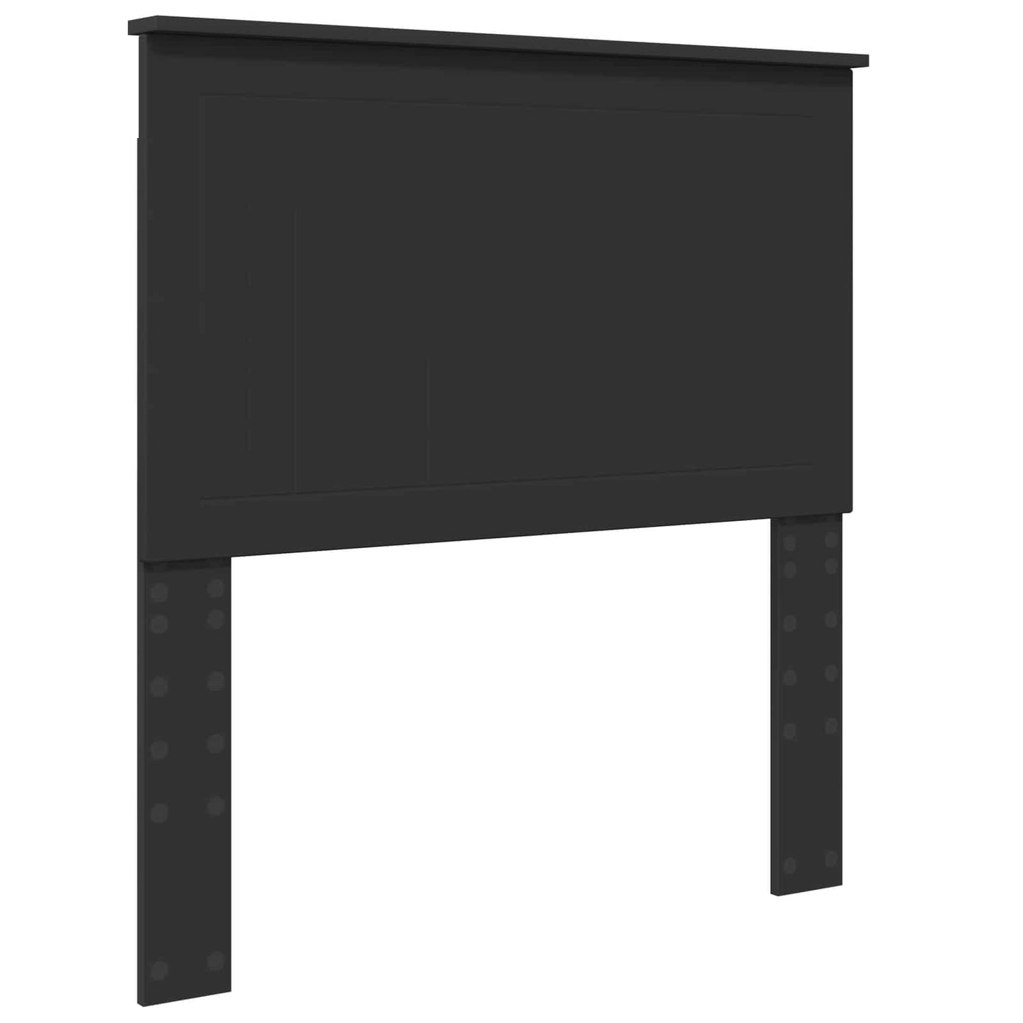 Storage Bed with Headboard Black 90 x 190 cm Engineered Wood