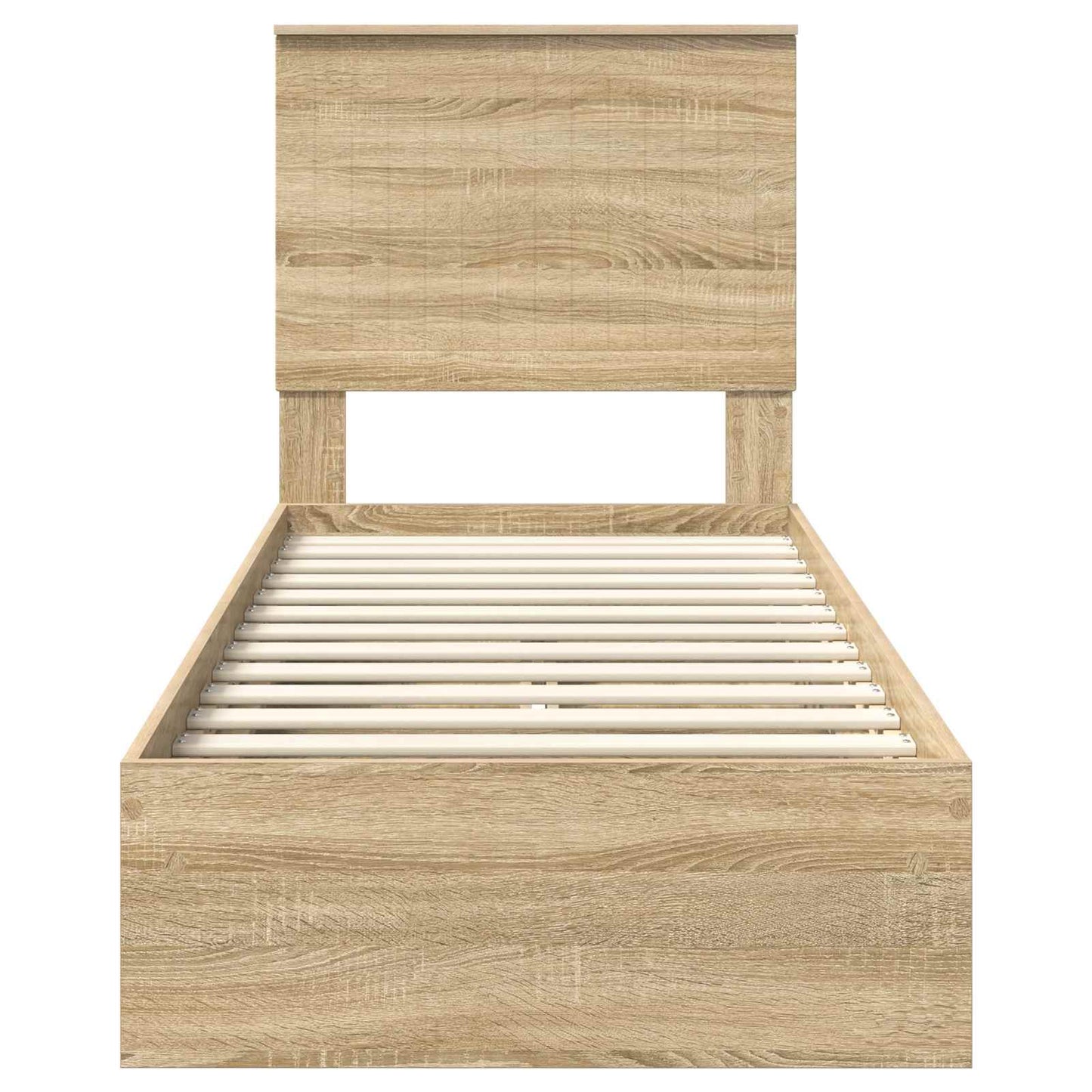 Storage Bed with Drawer Sonoma Oak 75 x 190 cm Engineered Wood