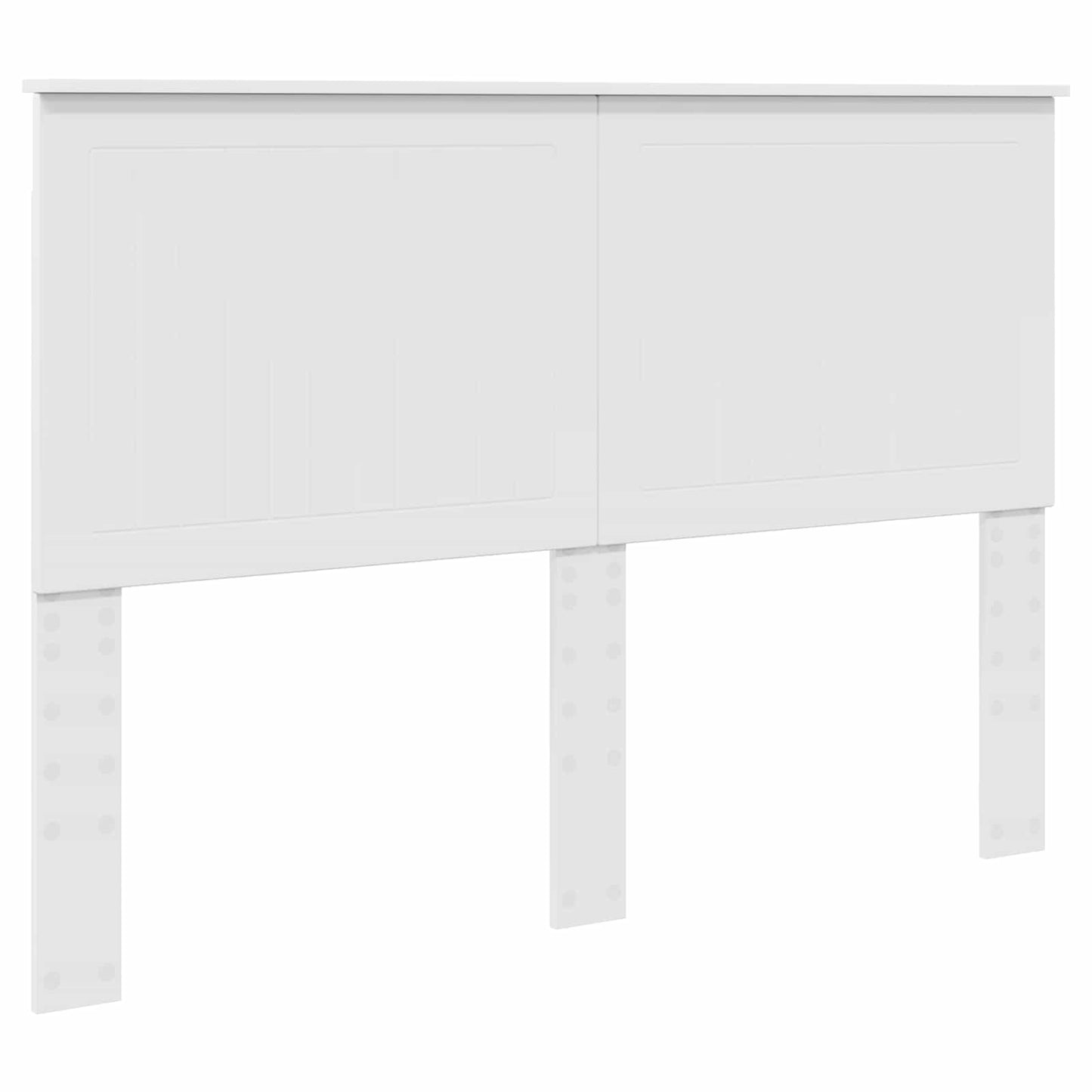 Bed Frame with Headboard White 140 x 190 cm Engineered Wood