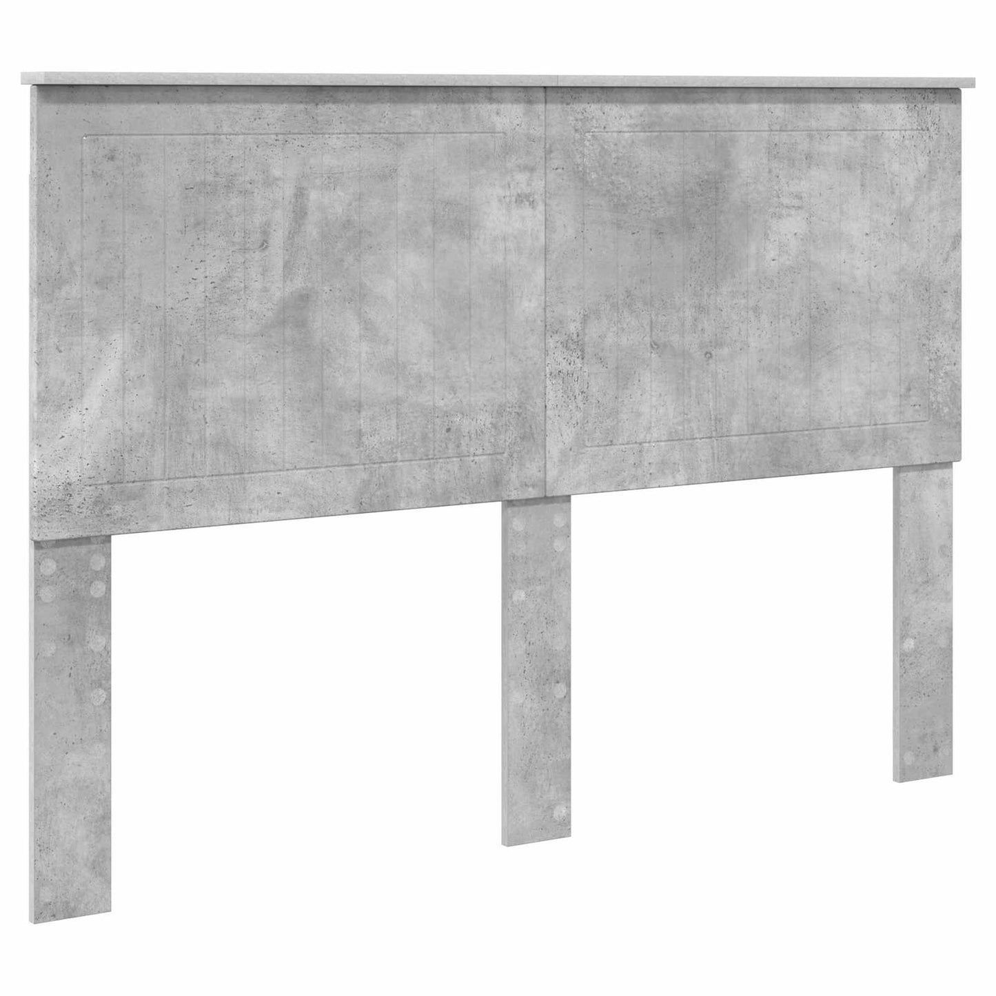 Bed Frame Concrete Grey 140 x 190 cm Engineered Wood