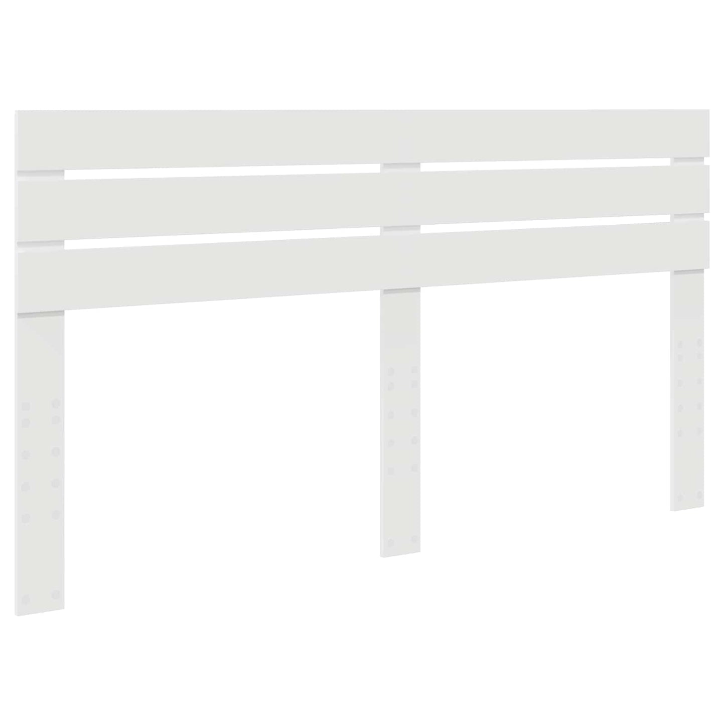 Bed Frame with Headboard White 180 x 200 cm Solid Pine Wood