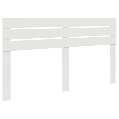 Bed Frame with Headboard White 180 x 200 cm Solid Pine Wood