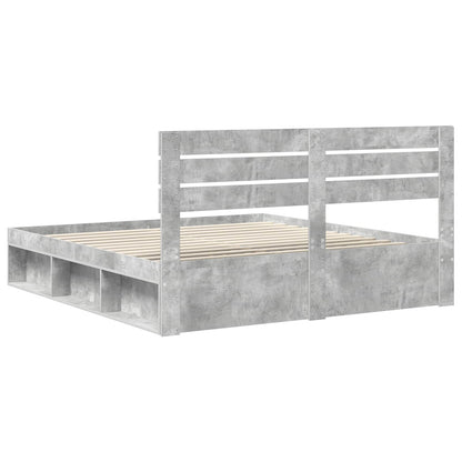 Bed Frame with Headboard Concerte 180 x 200 cm Solid Pine Wood