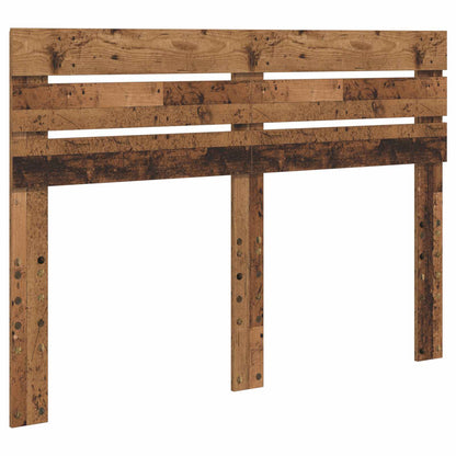 Bed Frame with Headboard Old Wood 150 x 200 cm Solid Pine Wood