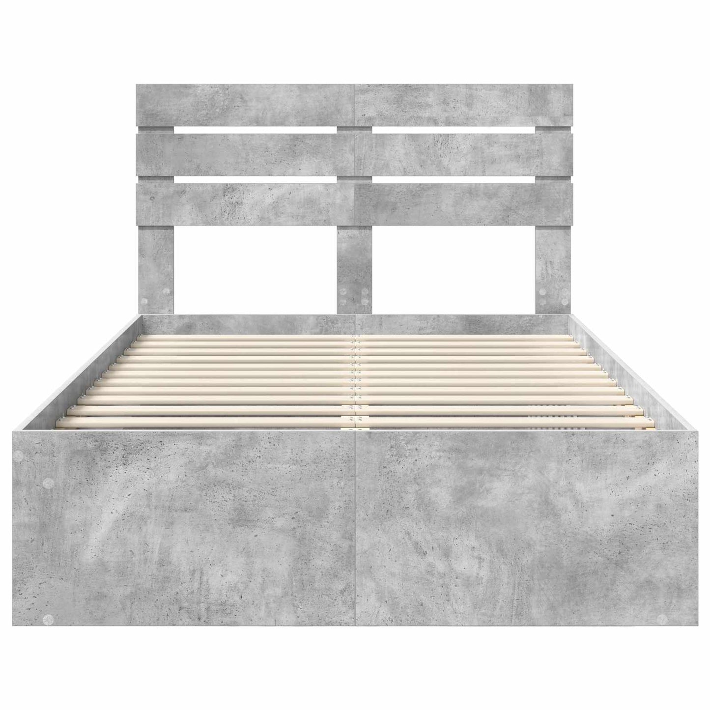 Bed Frame with Headboard Concerte 120 x 200 cm Solid Pine Wood