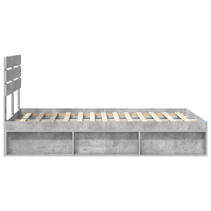 Bed Frame with Headboard Concerte 120 x 200 cm Solid Pine Wood