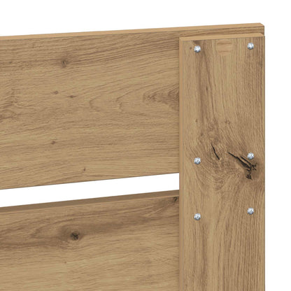 Bed Frame Artisian Oak 120 x 200 cm Solid Pine Wood
