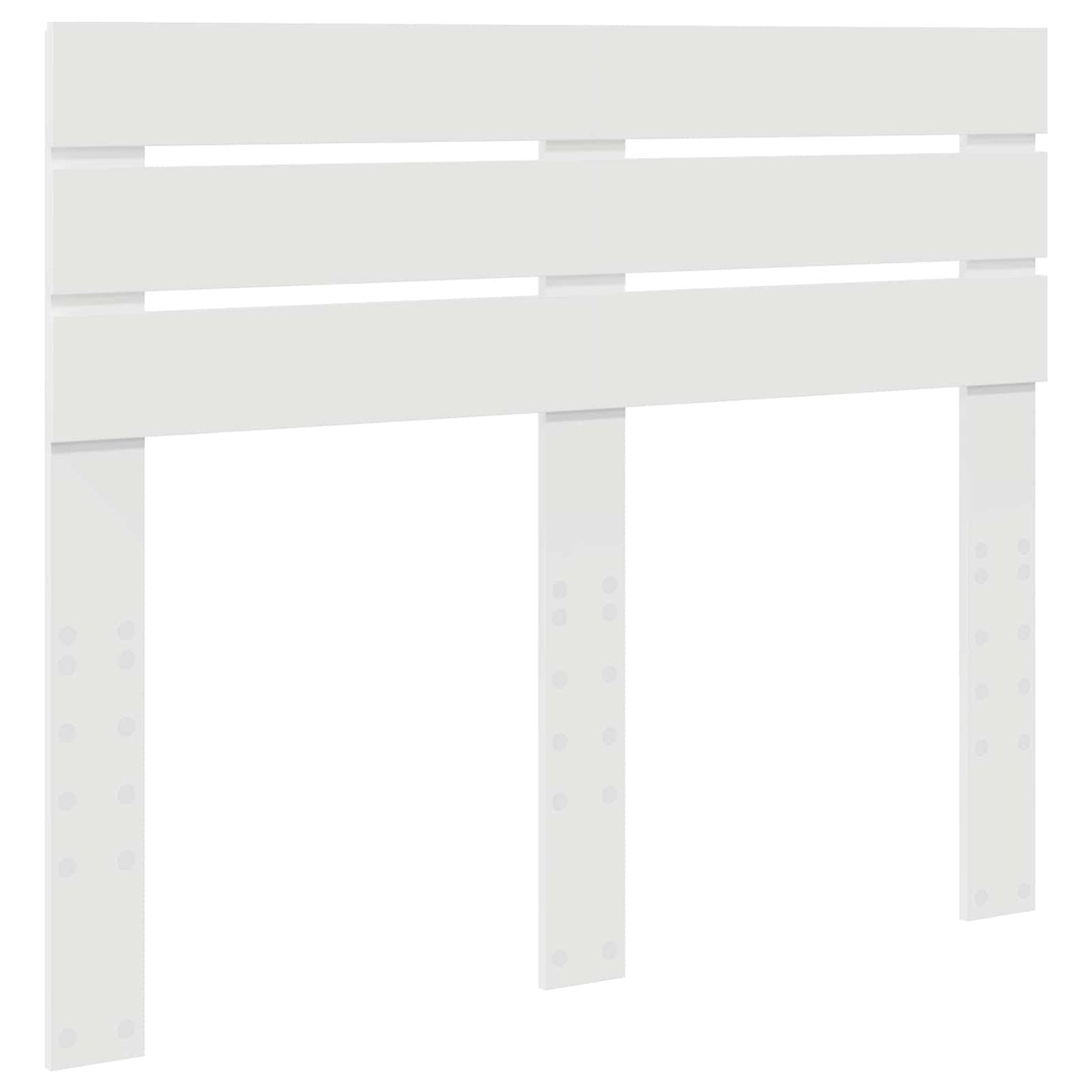 Bed Frame with Headboard White 120 x 190 cm Solid Pine Wood
