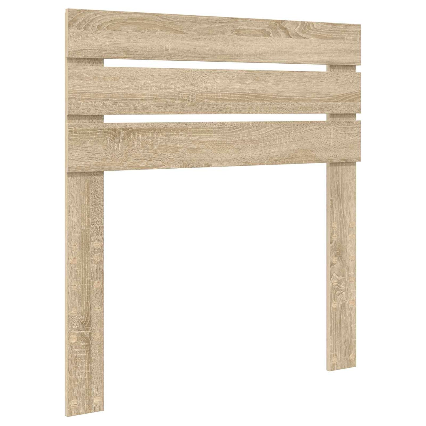 Bed Frame with Headboard Sonoma Oak 75 x 190 cm Solid Pine Wood