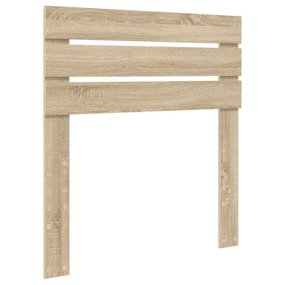 Bed Frame with Headboard Sonoma Oak 75 x 190 cm Solid Pine Wood